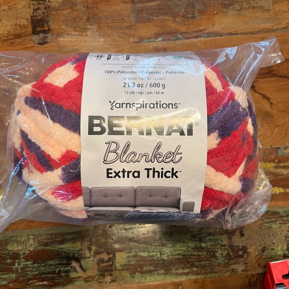 NWT Bernat Blanket Extra Thick Yarn
